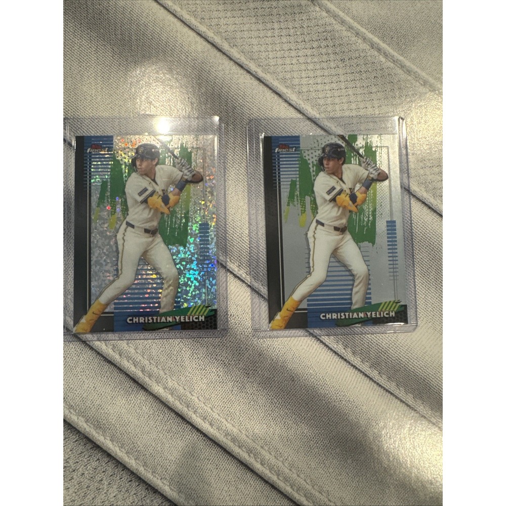 2026 Topps Finest Christian Yelich #49 Common Mini Diamond Brewers Baseball Card